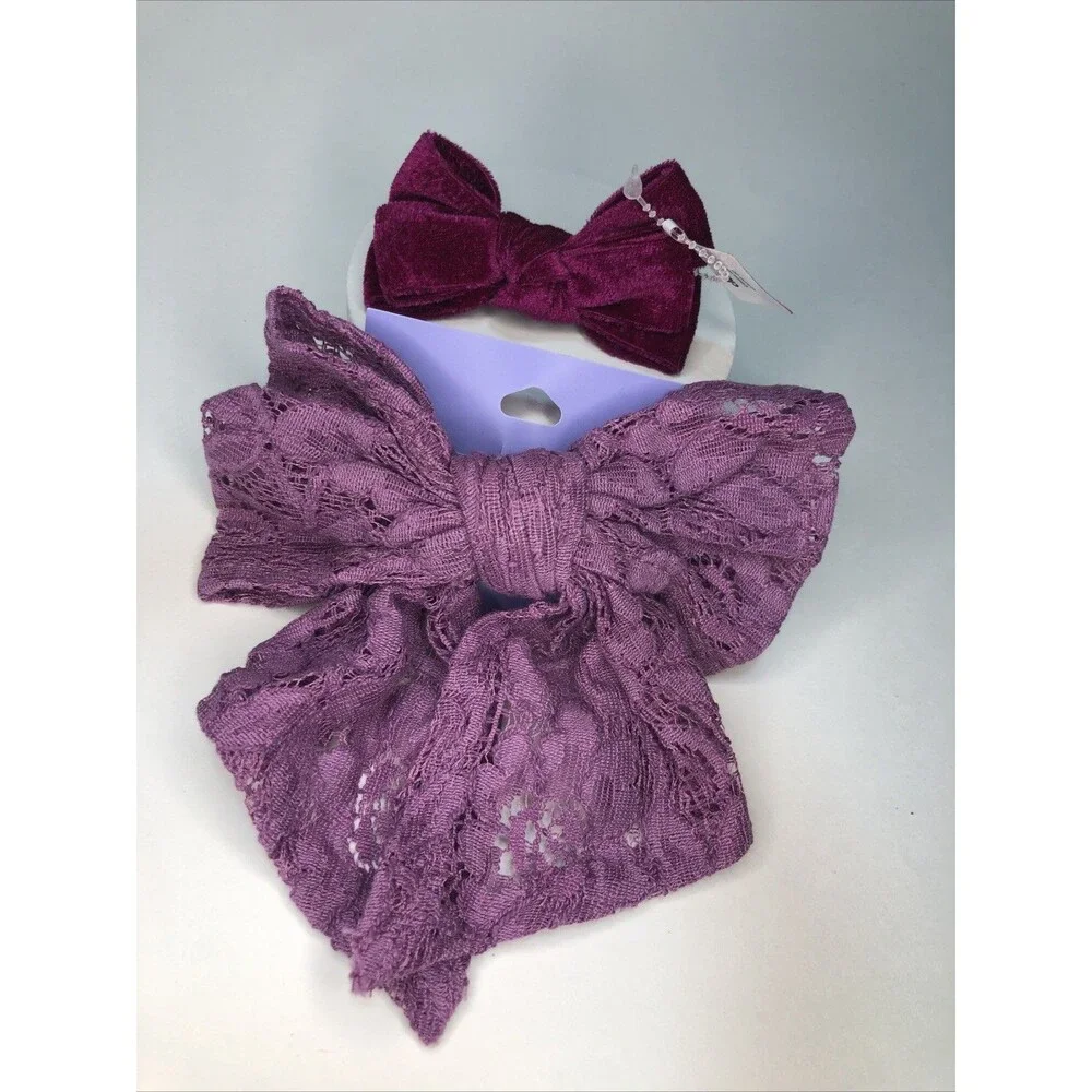Hair Accessories Purple Bows (2count) From Claire’s